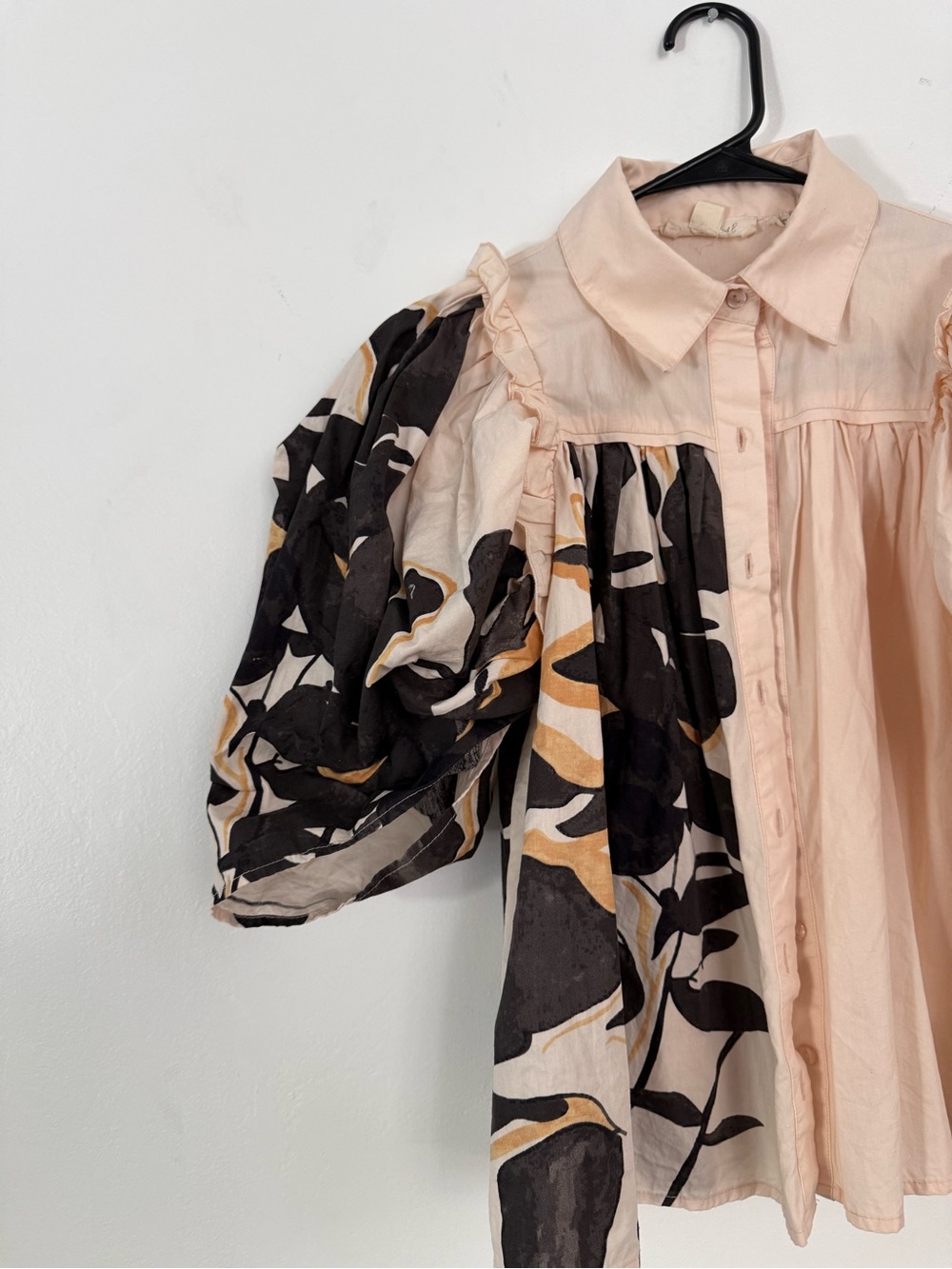 Forever That Girl Button Down Puff Sleeve Blouse - Picture 2 of 4